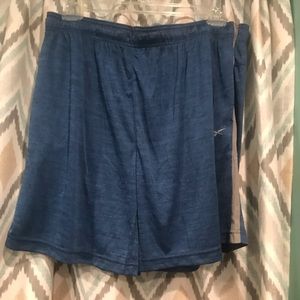 Brand New Pair of Mens Blue Reebok Shorts Elastic Waist Draw String Blue XXL